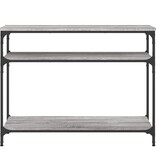 Wandtafel 100x29x75 cm bewerkt hout grijs sonoma eikenkleurig
