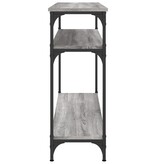 Wandtafel 100x29x75 cm bewerkt hout grijs sonoma eikenkleurig