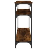 Wandtafel 100x29x75 cm bewerkt hout gerookt eikenkleurig