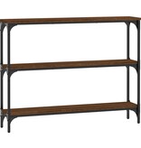 Wandtafel 100x22,5x75 cm bewerkt hout bruin eikenkleur