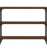 Wandtafel 100x22,5x75 cm bewerkt hout bruin eikenkleur