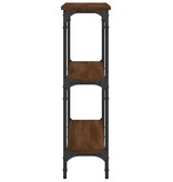 Wandtafel 100x22,5x75 cm bewerkt hout bruin eikenkleur