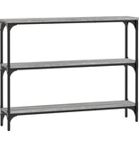 VidaXL Wandtafel 100x22,5x75 cm bewerkt hout grijs sonoma eikenkleurig