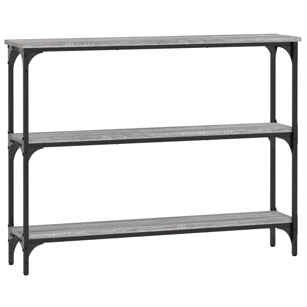 VidaXL Wandtafel 100x22,5x75 cm bewerkt hout grijs sonoma eikenkleurig