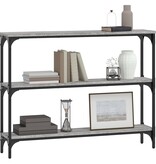 VidaXL Wandtafel 100x22,5x75 cm bewerkt hout grijs sonoma eikenkleurig