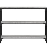 VidaXL Wandtafel 100x22,5x75 cm bewerkt hout grijs sonoma eikenkleurig