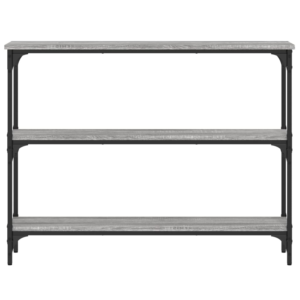 VidaXL Wandtafel 100x22,5x75 cm bewerkt hout grijs sonoma eikenkleurig