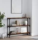 VidaXL Wandtafel 100x22,5x75 cm bewerkt hout gerookt eikenkleurig