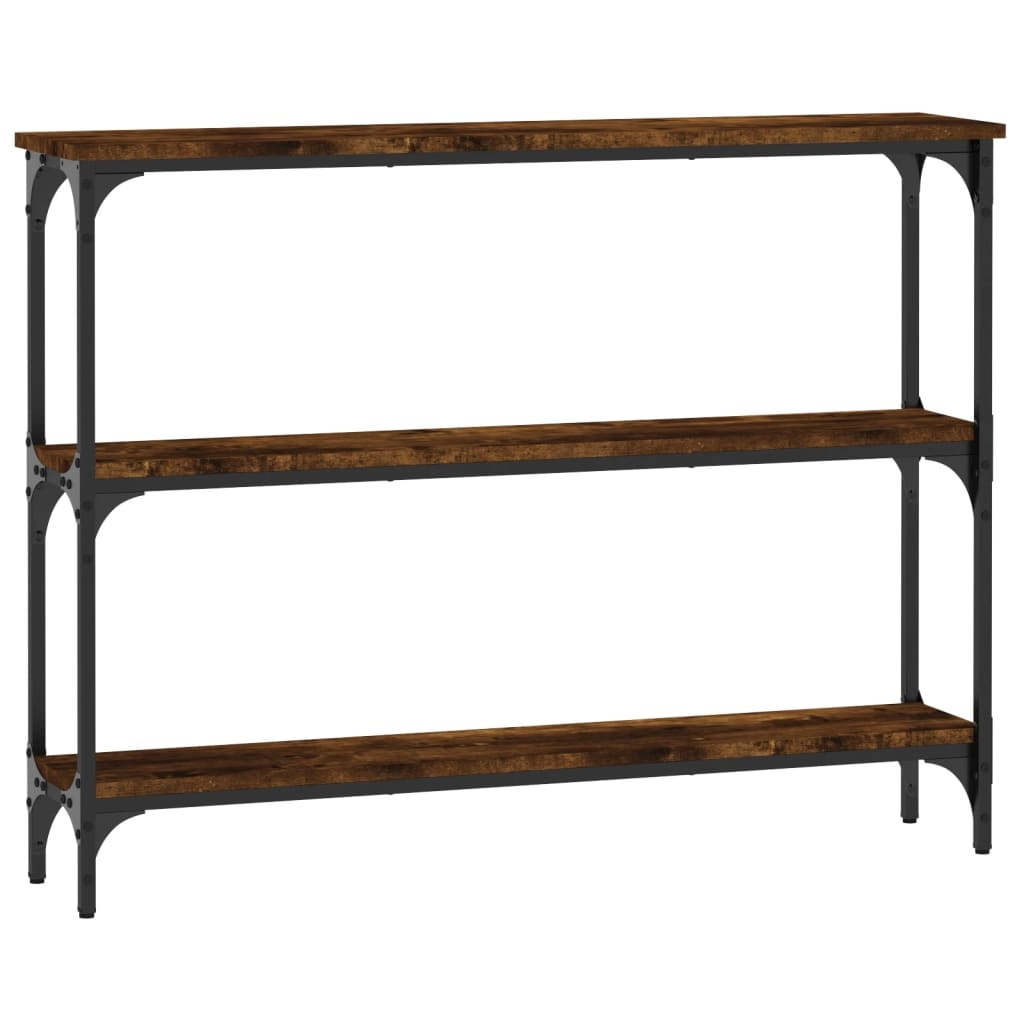 VidaXL Wandtafel 100x22,5x75 cm bewerkt hout gerookt eikenkleurig