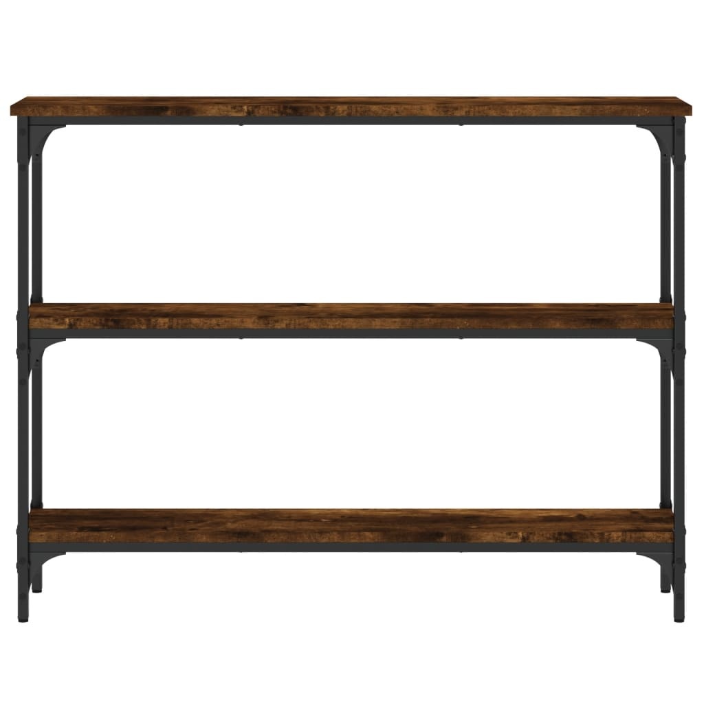 VidaXL Wandtafel 100x22,5x75 cm bewerkt hout gerookt eikenkleurig