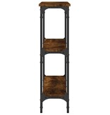 VidaXL Wandtafel 100x22,5x75 cm bewerkt hout gerookt eikenkleurig