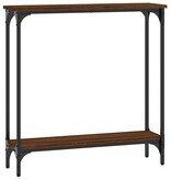 VidaXL Wandtafel 75x22,5x75 cm bewerkt hout bruin eikenkleur
