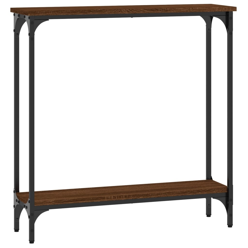 VidaXL Wandtafel 75x22,5x75 cm bewerkt hout bruin eikenkleur