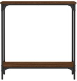 VidaXL Wandtafel 75x22,5x75 cm bewerkt hout bruin eikenkleur