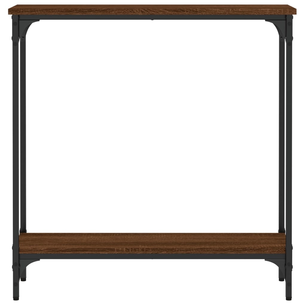 VidaXL Wandtafel 75x22,5x75 cm bewerkt hout bruin eikenkleur
