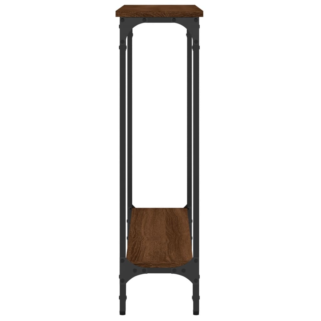 VidaXL Wandtafel 75x22,5x75 cm bewerkt hout bruin eikenkleur