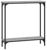VidaXL Wandtafel 75x22,5x75 cm bewerkt hout grijs sonoma eikenkleurig