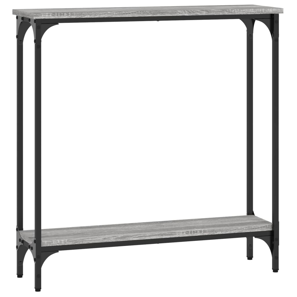 VidaXL Wandtafel 75x22,5x75 cm bewerkt hout grijs sonoma eikenkleurig