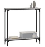 VidaXL Wandtafel 75x22,5x75 cm bewerkt hout grijs sonoma eikenkleurig