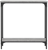 VidaXL Wandtafel 75x22,5x75 cm bewerkt hout grijs sonoma eikenkleurig