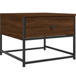 VidaXL Salontafel 51x51x40 cm bewerkt hout bruin eikenkleur