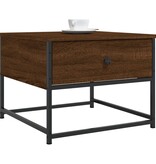 VidaXL Salontafel 51x51x40 cm bewerkt hout bruin eikenkleur