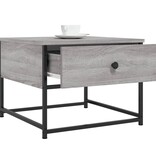 VidaXL Salontafel 51x51x40 cm bewerkt hout grijs sonoma eikenkleurig