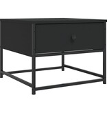 VidaXL Salontafel 51x51x40 cm bewerkt hout zwart