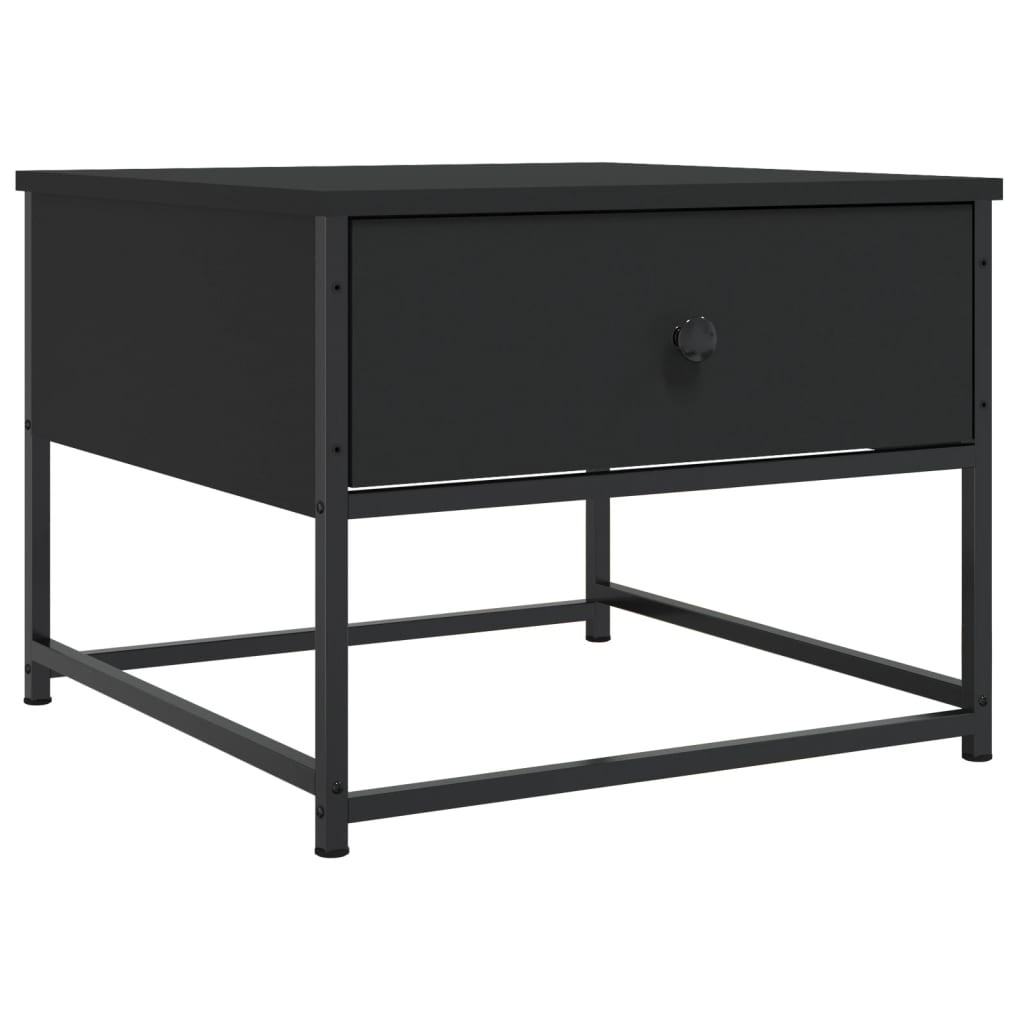 VidaXL Salontafel 51x51x40 cm bewerkt hout zwart