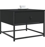VidaXL Salontafel 51x51x40 cm bewerkt hout zwart