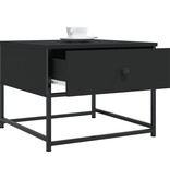 VidaXL Salontafel 51x51x40 cm bewerkt hout zwart