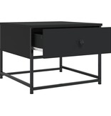 VidaXL Salontafel 51x51x40 cm bewerkt hout zwart
