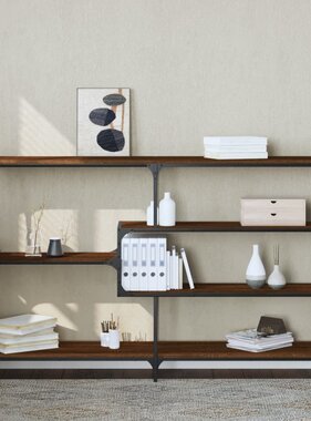 VidaXL Wandtafel 160x32x95 cm bewerkt hout bruin eikenkleur