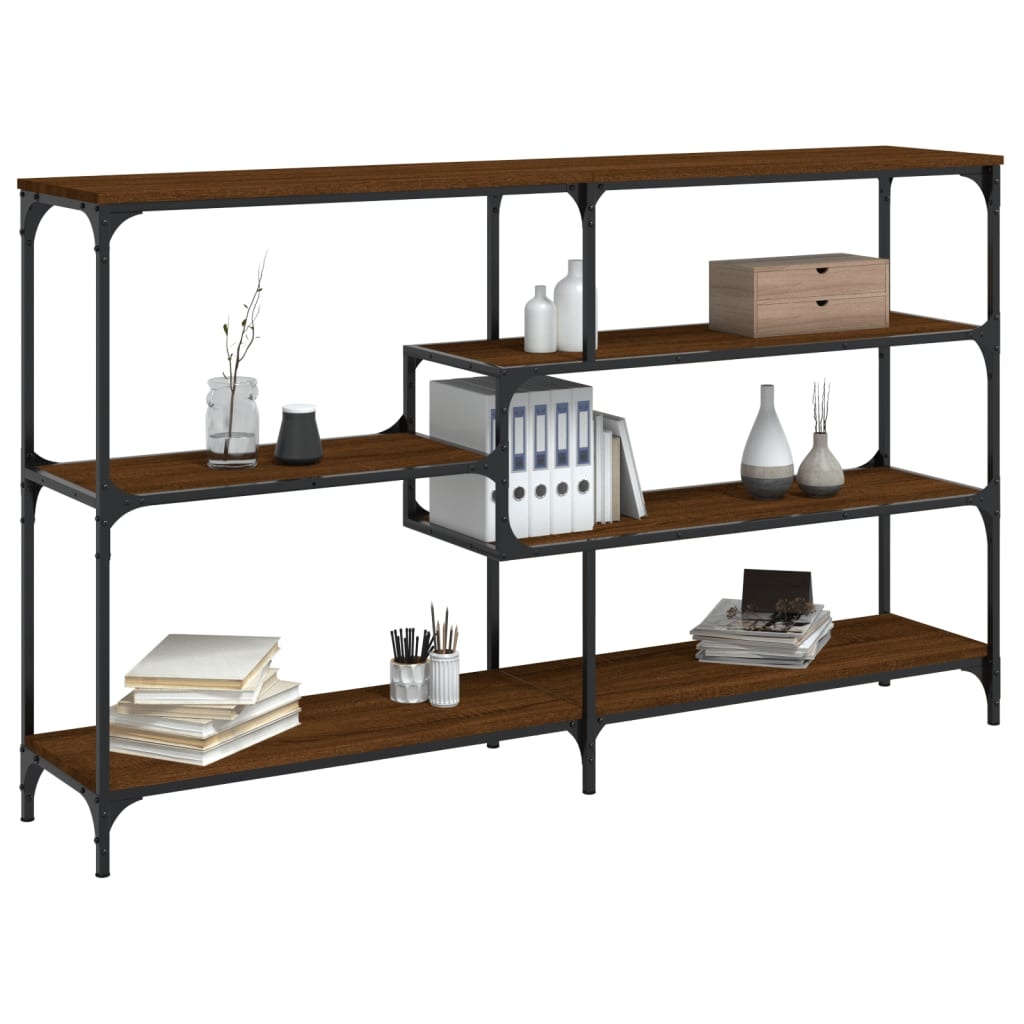 VidaXL Wandtafel 160x32x95 cm bewerkt hout bruin eikenkleur