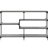 VidaXL Wandtafel 160x32x95 cm bewerkt hout grijs sonoma eikenkleurig