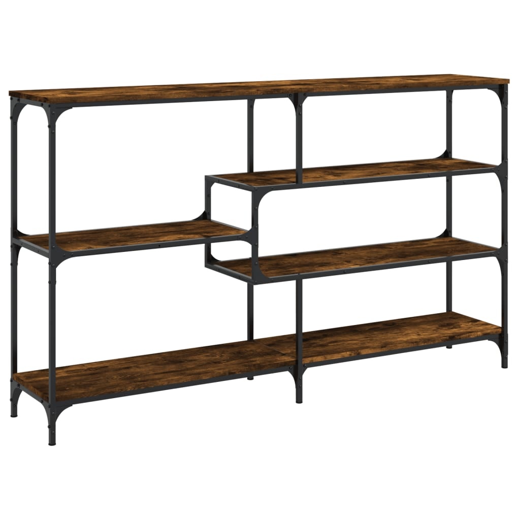 VidaXL Wandtafel 160x32x95 cm bewerkt hout gerookt eikenkleurig