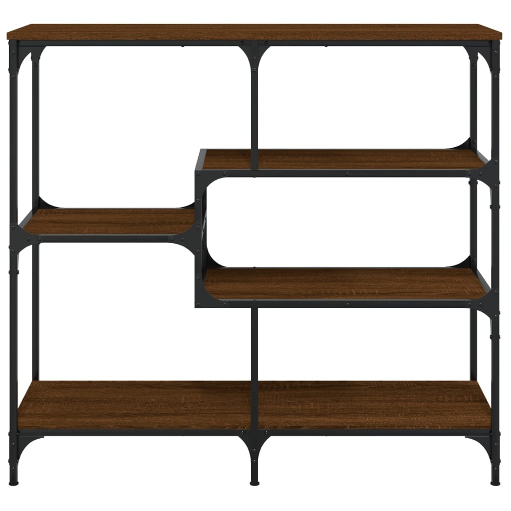 VidaXL Wandtafel 103x32x95 cm bewerkt hout bruin eikenkleur