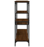 VidaXL Wandtafel 103x32x95 cm bewerkt hout bruin eikenkleur