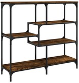 VidaXL Wandtafel 103x32x95 cm bewerkt hout gerookt eikenkleurig