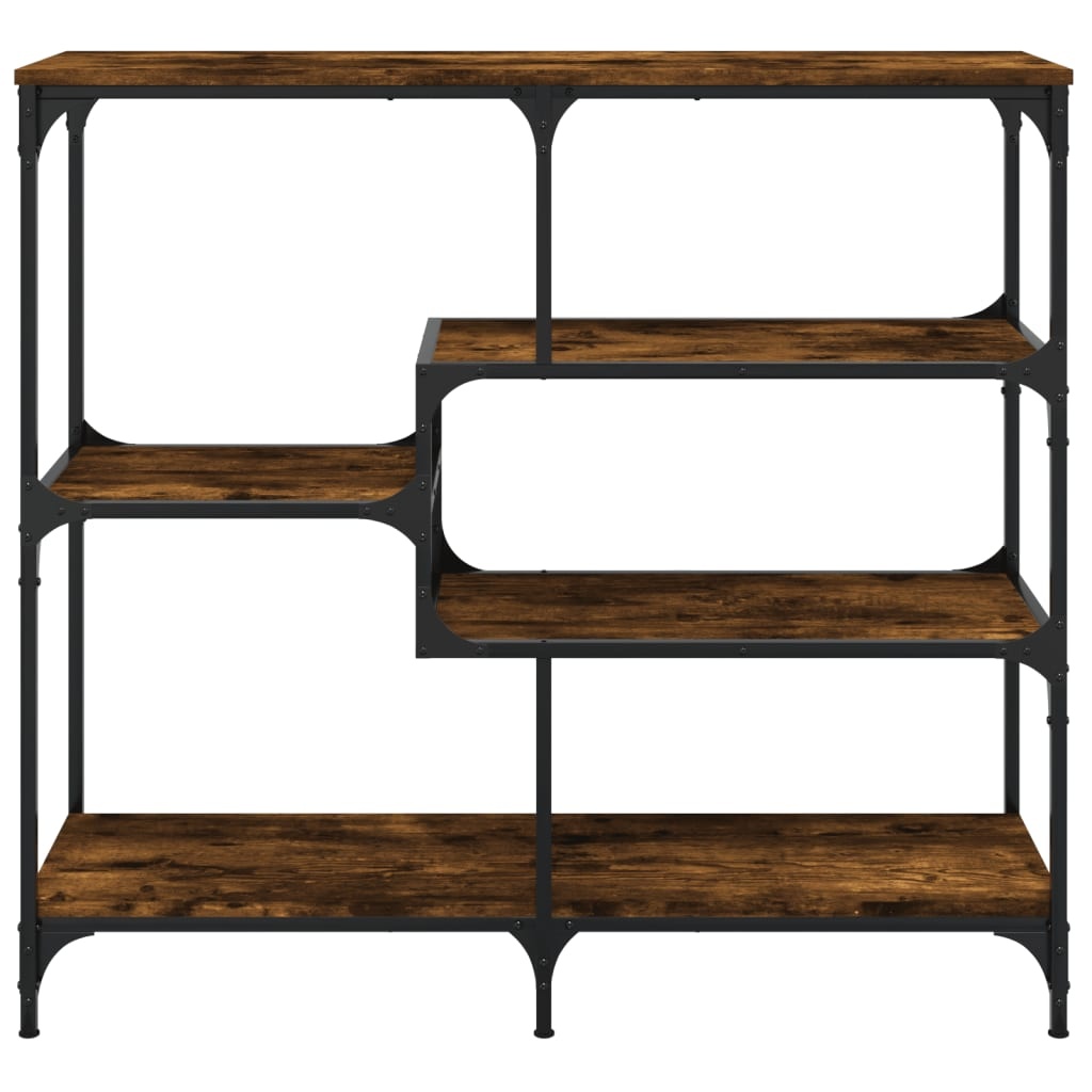 VidaXL Wandtafel 103x32x95 cm bewerkt hout gerookt eikenkleurig