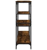 VidaXL Wandtafel 103x32x95 cm bewerkt hout gerookt eikenkleurig