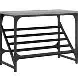 VidaXL Schoenenrek 60x30x45 cm bewerkt hout grijs sonoma