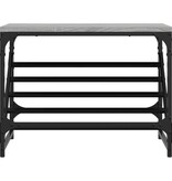 VidaXL Schoenenrek 60x30x45 cm bewerkt hout grijs sonoma