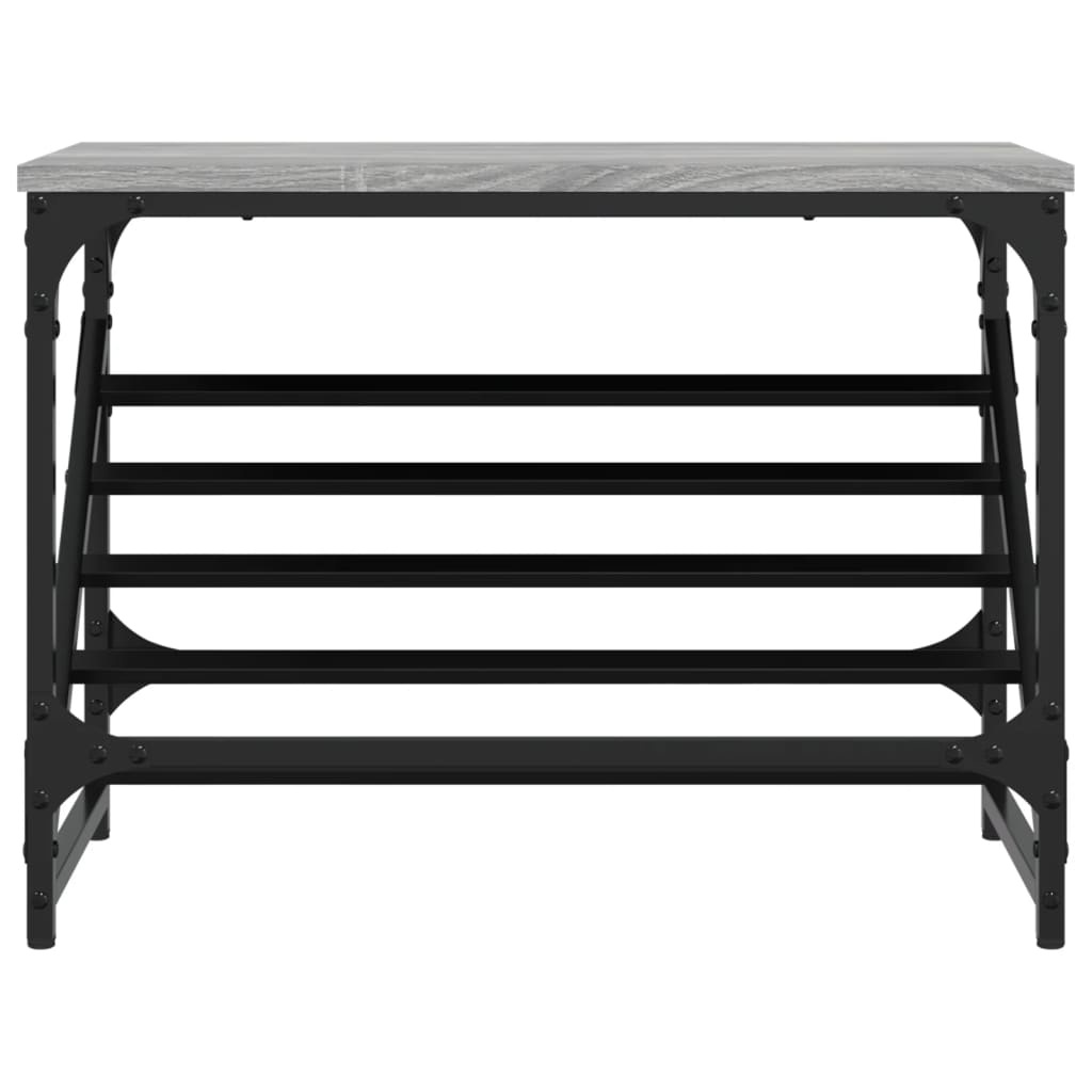 VidaXL Schoenenrek 60x30x45 cm bewerkt hout grijs sonoma