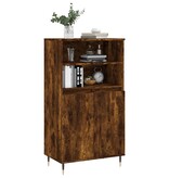 VidaXL Hoge kast 60x36x110 cm bewerkt hout gerookt eikenkleurig