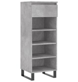VidaXL Schoenenkast 40x36x105 cm bewerkt hout betongrijs