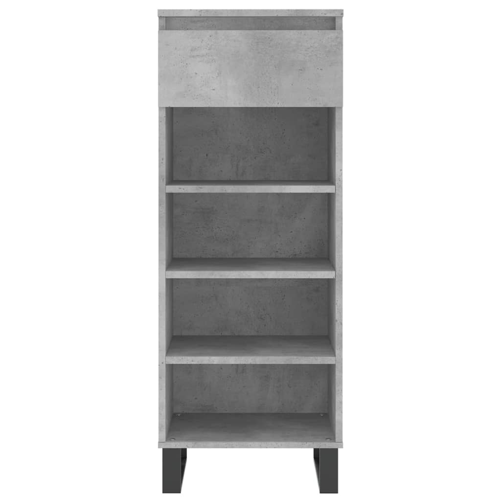 VidaXL Schoenenkast 40x36x105 cm bewerkt hout betongrijs