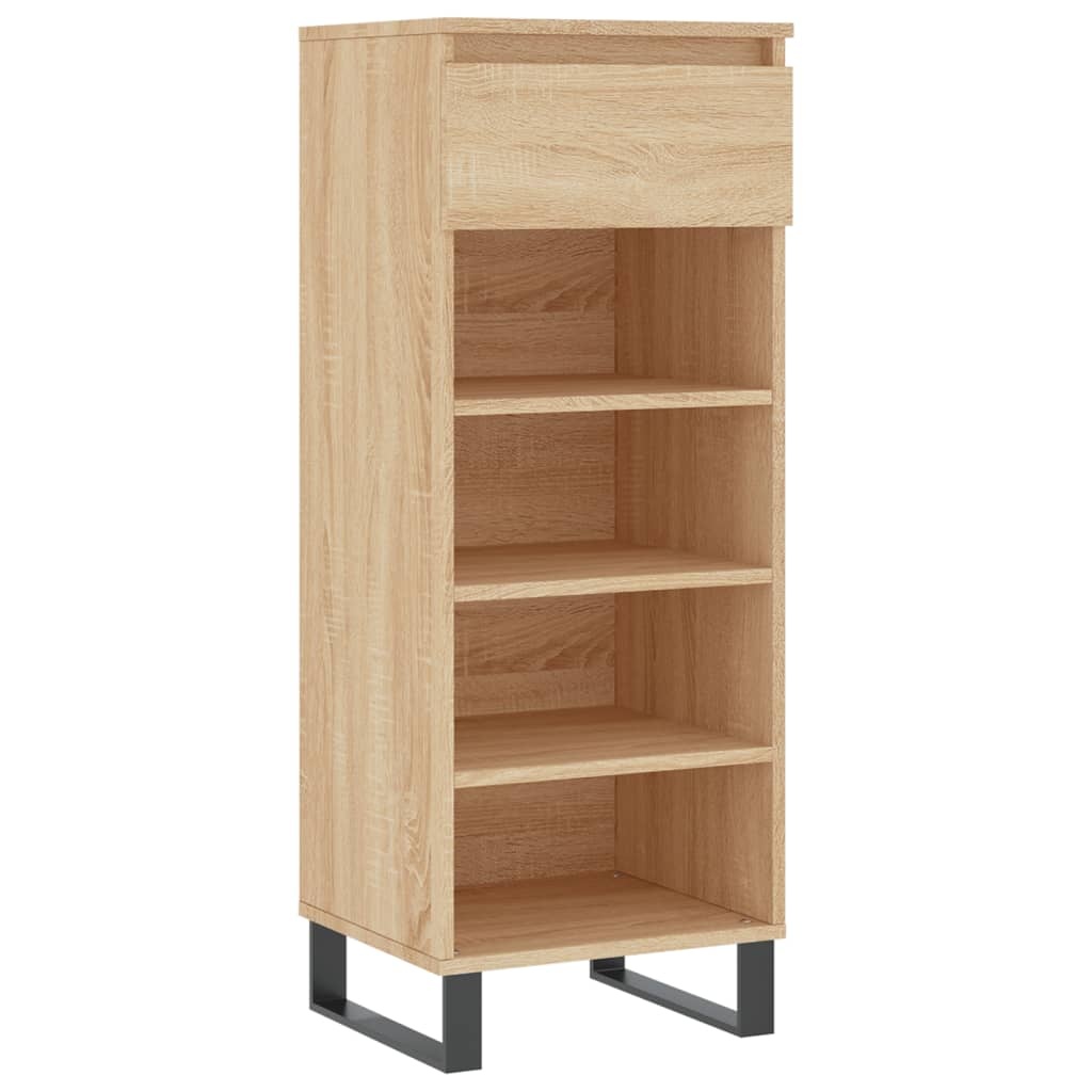 vidaXL Schoenenkast 40x36x105 cm bewerkt hout sonoma eikenkleurig