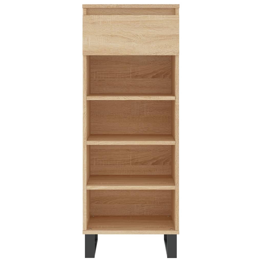 vidaXL Schoenenkast 40x36x105 cm bewerkt hout sonoma eikenkleurig