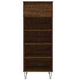 VidaXL Schoenenkast 40x36x105 cm bewerkt hout bruin eikenkleur